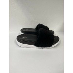 Fitflop Womens Loosh Luxe Slide Shearling Sandals